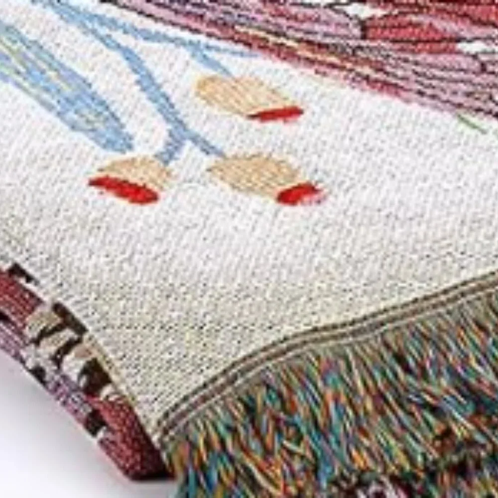 Vintage Dragonfly Blanket Sofa Throw